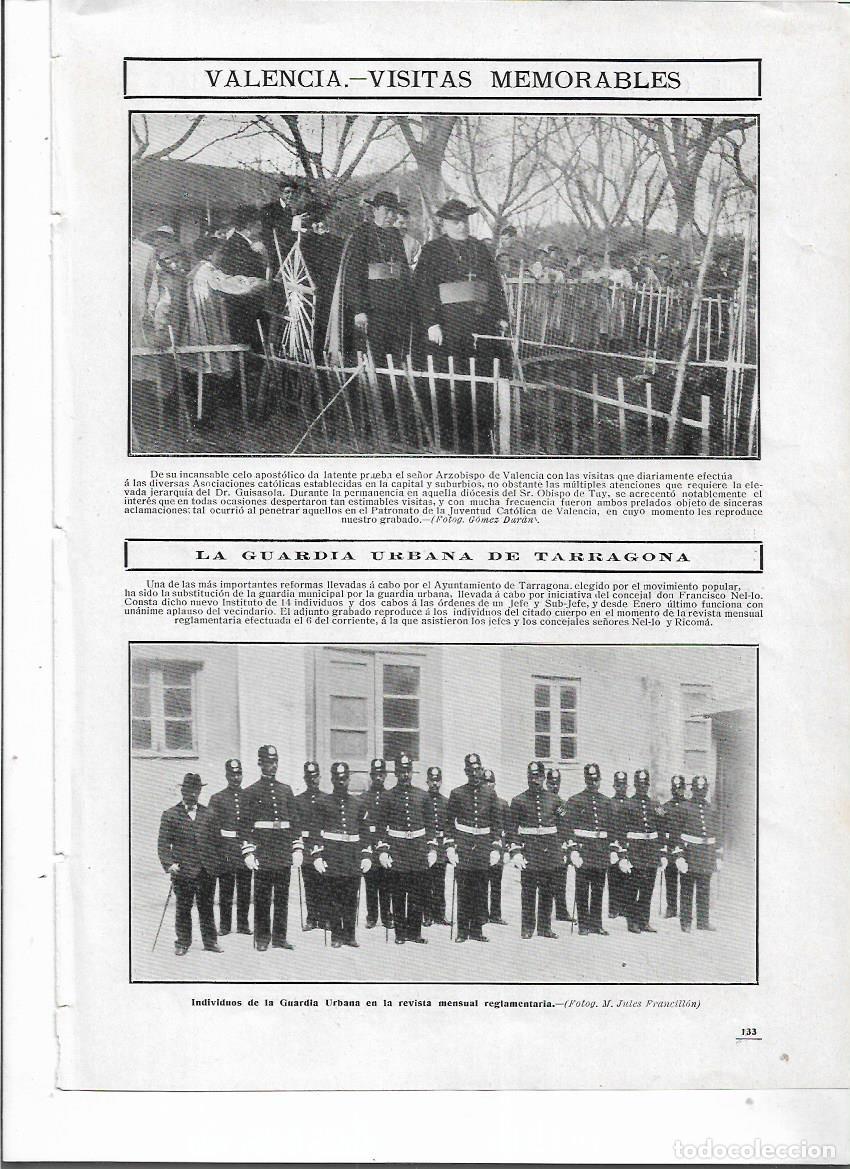 Colecionismo: A&Ntilde;O 1910 RECORTE PRENSA CUERPO DE LA GUARDIA URBANA DE TARRAGONA REVISTA MENSUAL REGLAMENTARIA