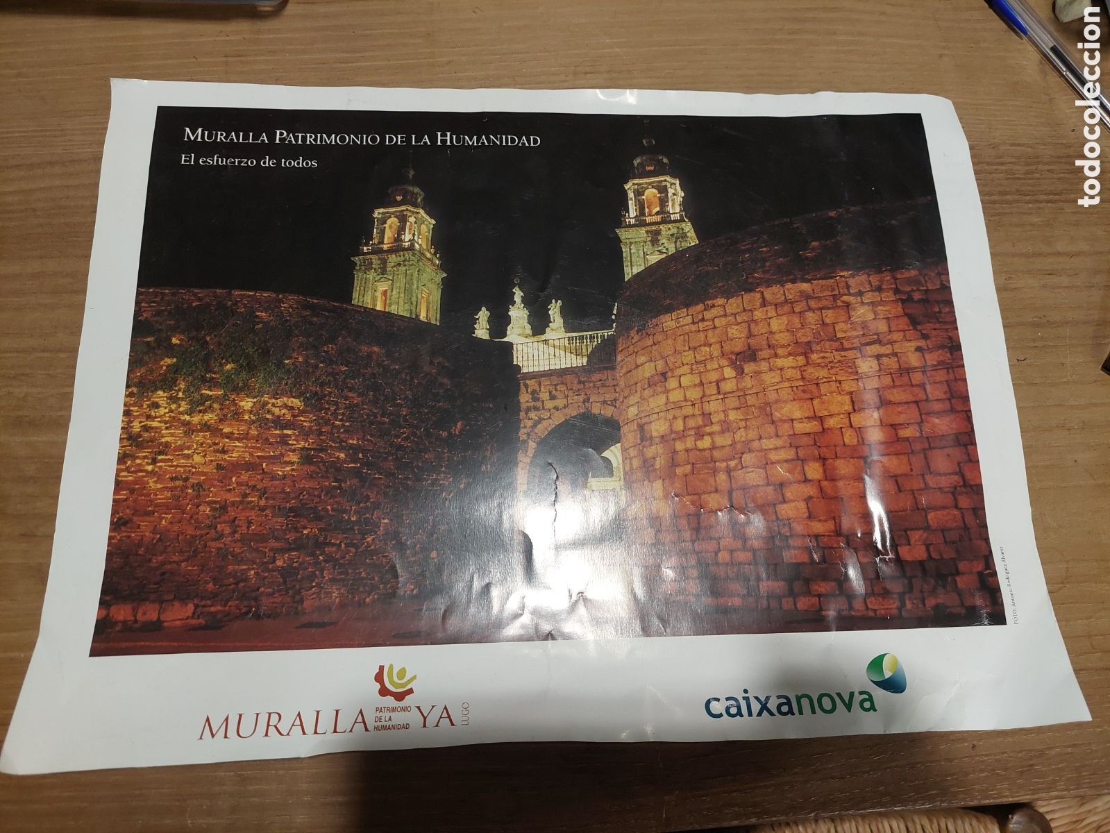 Sammelleidenschaft Papier: L&aacute;mina lugo.muralla catedral.patrimonio humanidad muralla ya casanova