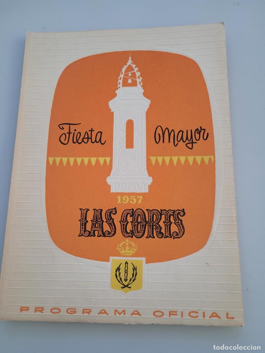 Coleccionismo: Programa Festa Mayor Les Corts 1957 - Foto 1