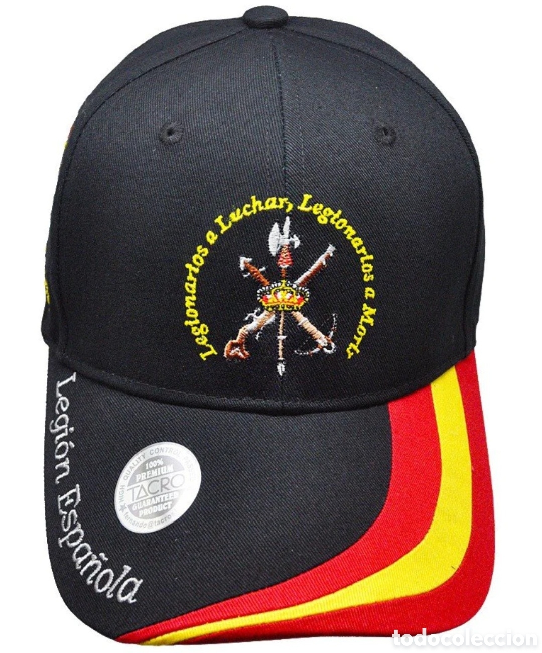 Coleccionismo: Gorra LEGI&Oacute;N ESPA&Ntilde;OLA Los Novios de la Muerte. Legionarios a luchar, Legionarios a morir!!