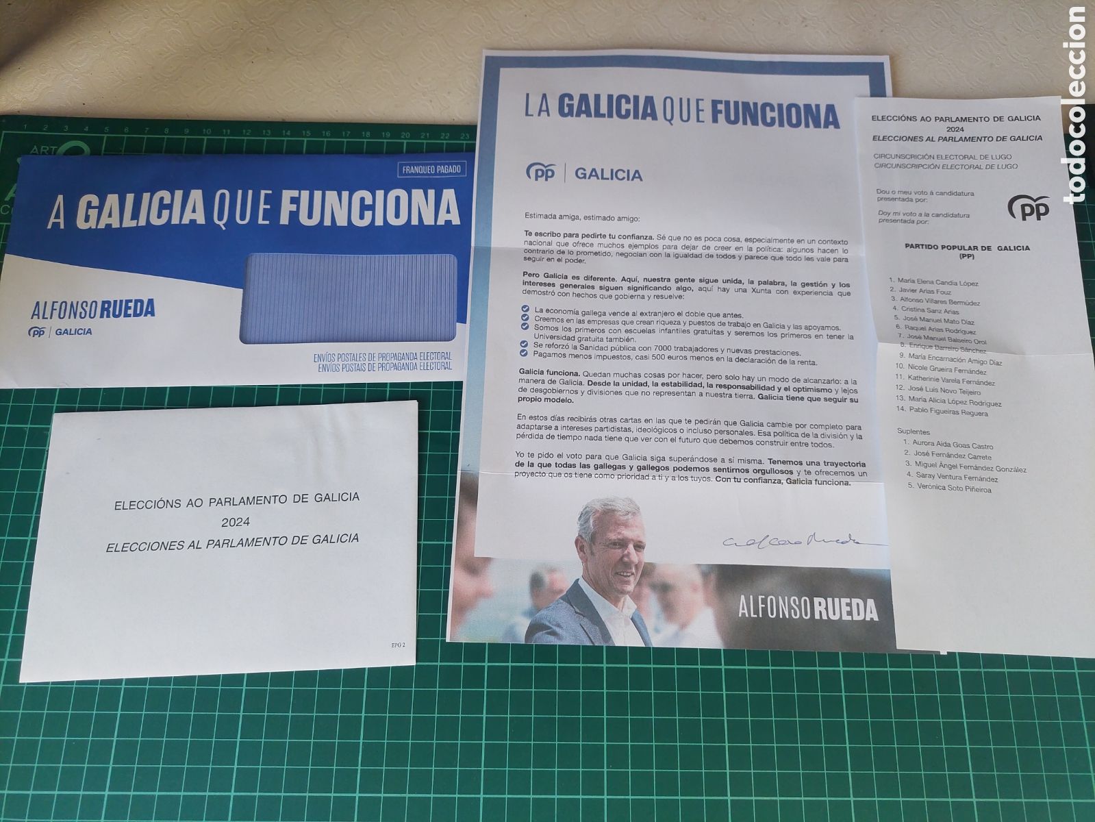 Sammelleidenschaft Papier: Lugo documentaci&oacute;n elecciones parlamentarios galicia Alfonso Rueda PP a Galicia que funciona