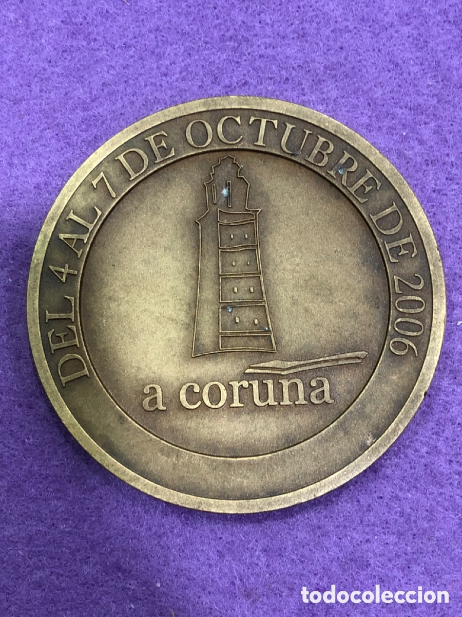 Coleccionismo: Medalla de bronce Comercio Nacional Semergen, A Coru&ntilde;a (L70) - Foto 2