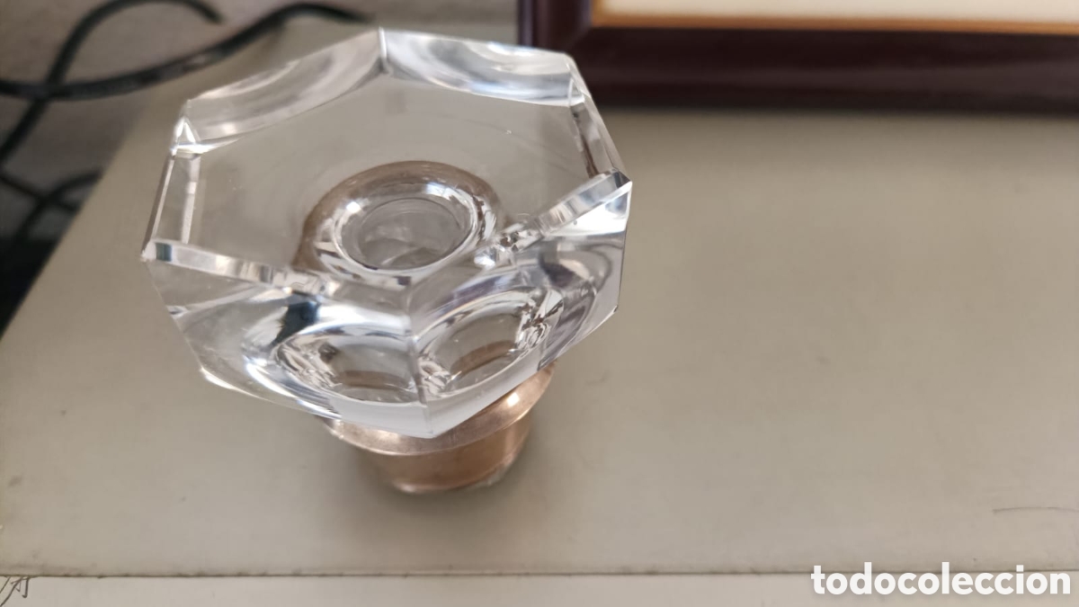 Coleccionismo: Antiguo perfumero de cristal - Foto 4