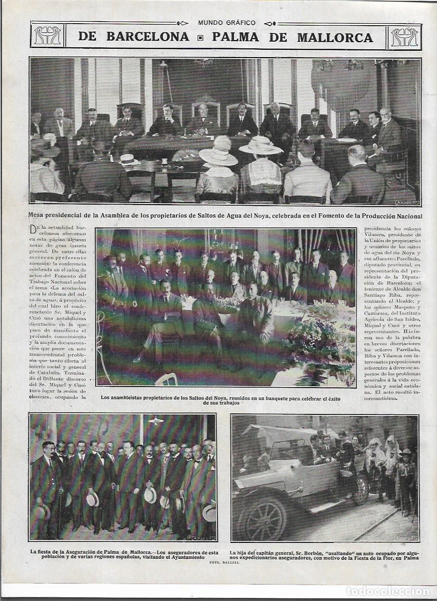 Collectionnisme: A&Ntilde;O 1916 RECORTE PRENSA BARCELONA ASAMBLEA PROPIETARIOS DE SALTOS DE AGUA DEL NOYA ANOIA RIO NOIA