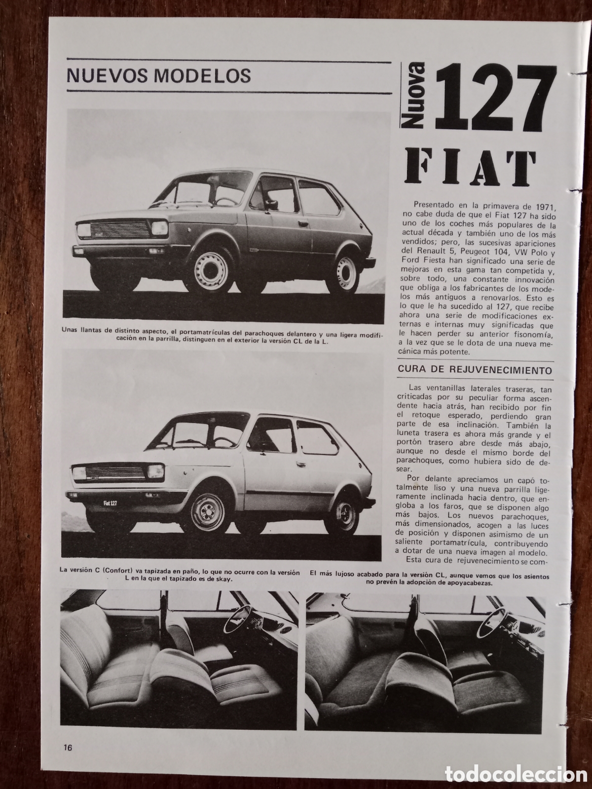 Coleccionismo: Reportaje autom&oacute;vil Fiat 127 de 1977