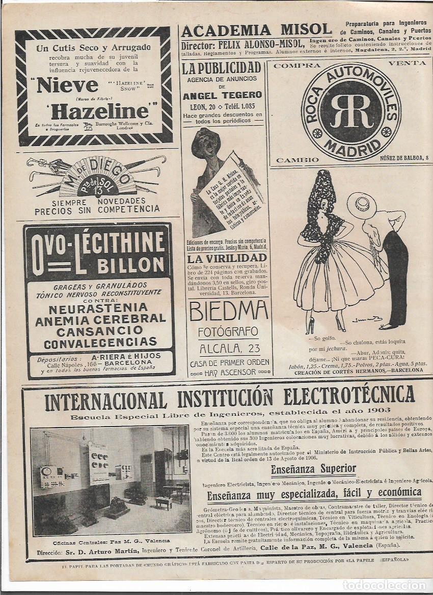 Coleccionismo: A&Ntilde;O 1916 RECORTE PRENSA PUBLICIDAD INTERNACIONAL INSTITUCION ELECTROTECNICA COCINA CENTRAL ESCUELA