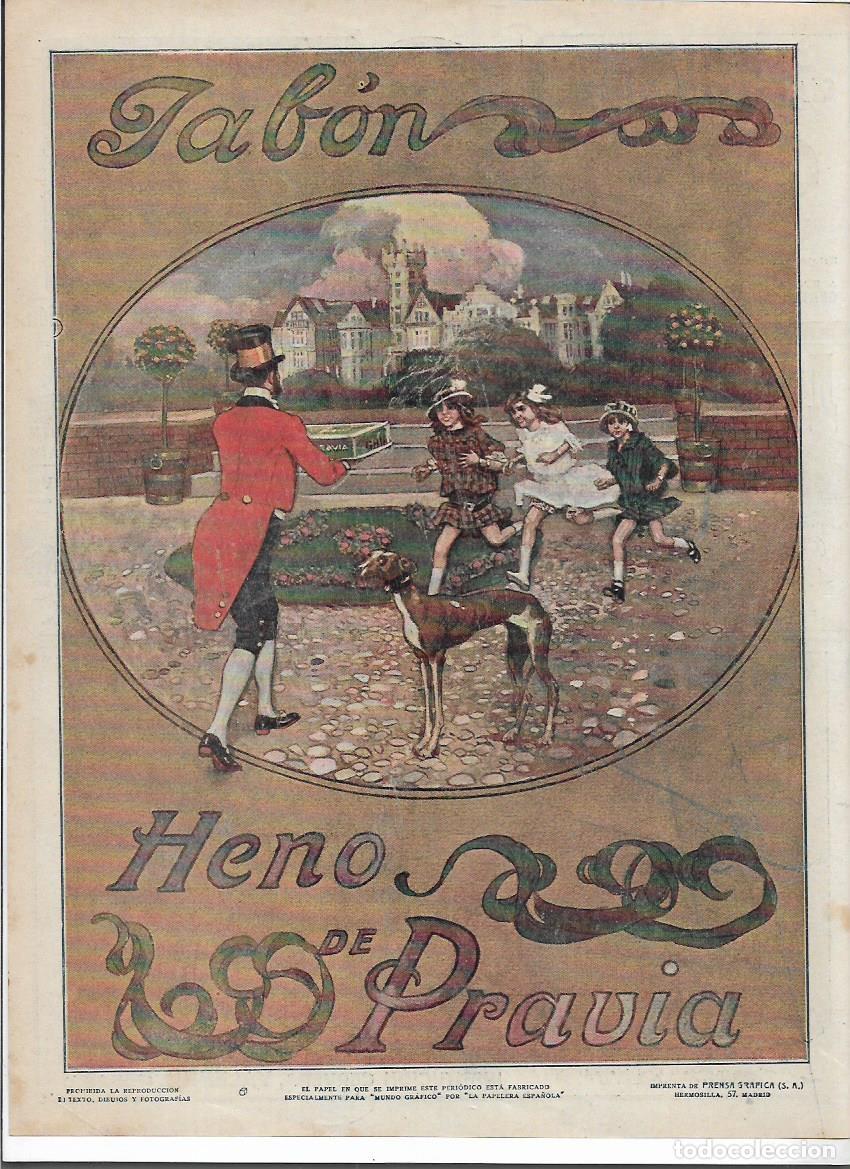 Coleccionismo: A&Ntilde;O 1916 RECORTE PRENSA PUBLICIDAD JABON HENO DE PRAVIA PAPEL FABRICADO EN LA PAPELERA ESPA&Ntilde;OLA