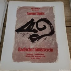 Coleccionismo: ANTIGUA LAMINA, CARTEL EXPOSICION BADISCHER KUNSTVEREIN,1979.ANTONI TAPIES, 245X290MM