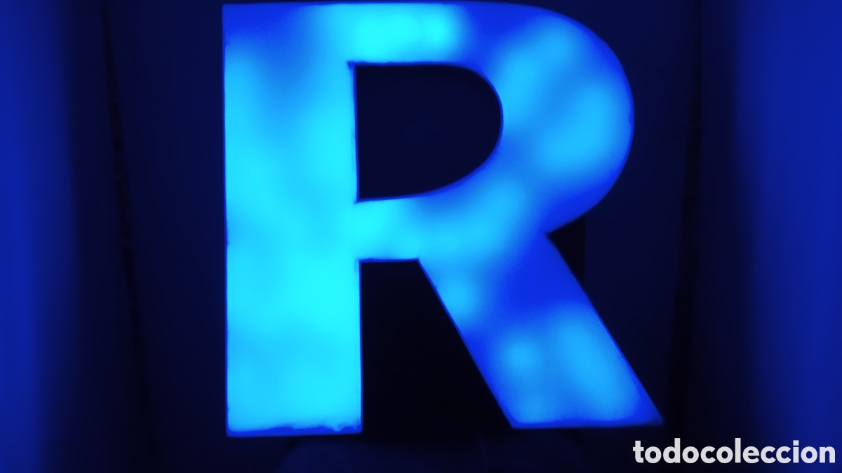 gigante letra r mayuscula iluminada con tiras l - Compra venta en ...