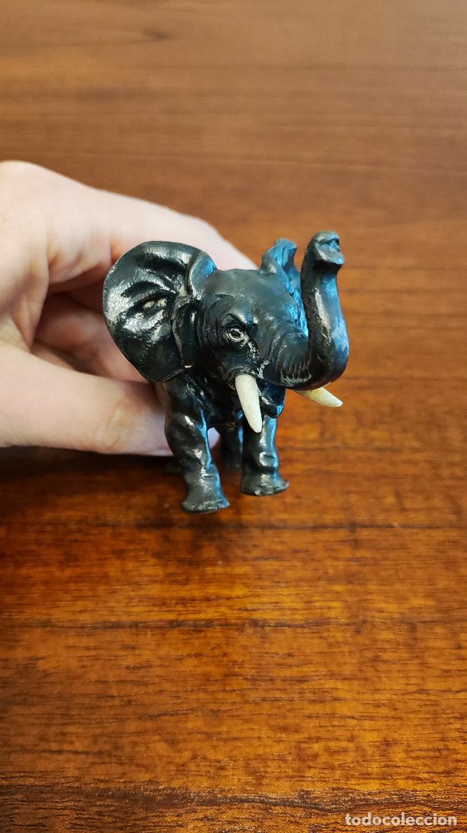 Coleccionismo: antiguo alfiletero en forma de elefante - Foto 5
