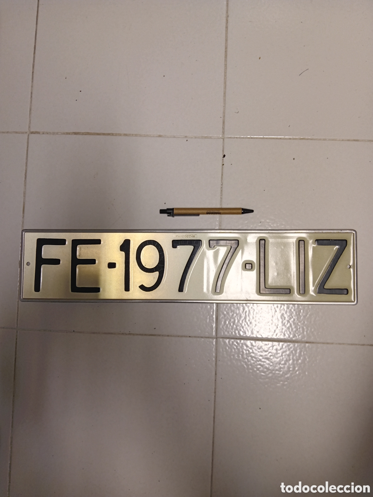 Collectionnisme: CURIOSA MATR&Iacute;CULA FELIZ 1977. PERFECTO ESTADO. CASI 50 A&Ntilde;OS QUE TIENE