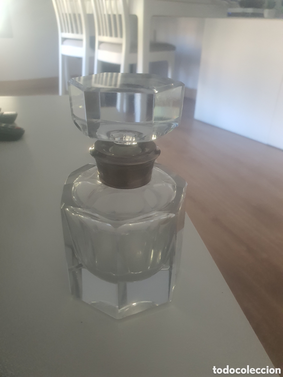 Coleccionismo: Antiguo perfumero de cristal - Foto 6