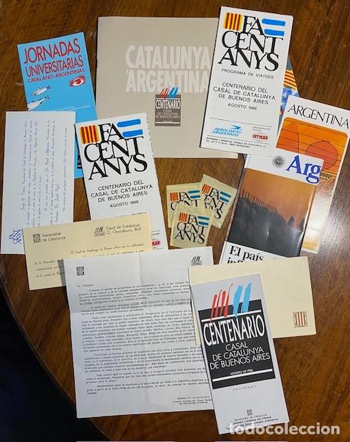 Sammelleidenschaft Papier: CATALUNYA EN ARGENTINA AGOSTO 1986 CENTENARIO CASAL DE CATALU&Ntilde;A EN BUENOS AIRES - PROGRAMAS ETC.