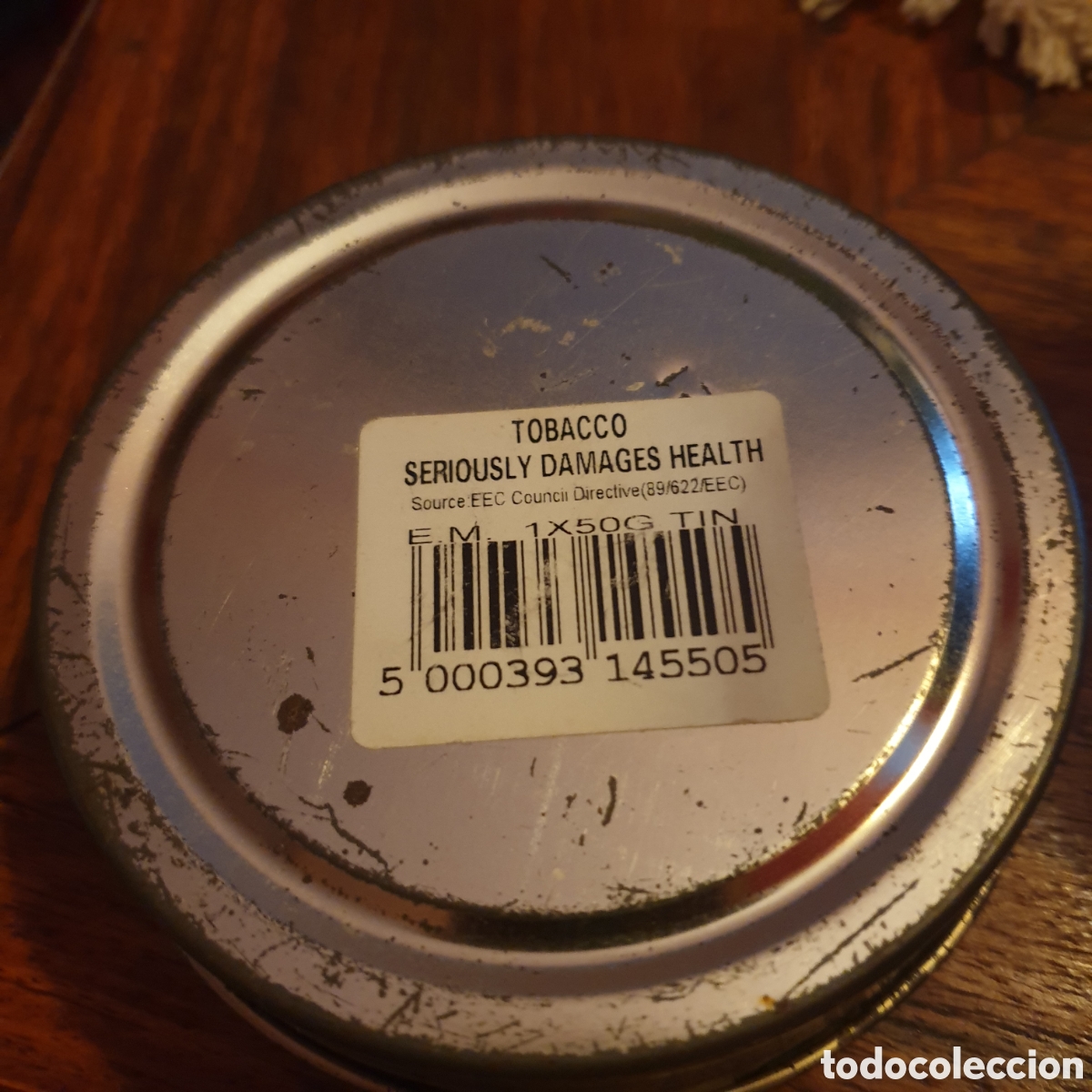Coleccionismo: Antigua caja de tabaco de pipa - Foto 2