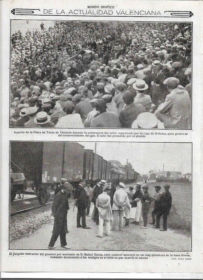 Sammelleidenschaft Papier: A&Ntilde;O 1916 RECORTE PRENSA VALENCIA ASESINATO RAFAEL GARAU ESTACION TREN LINEA FERREA TESTIGOS