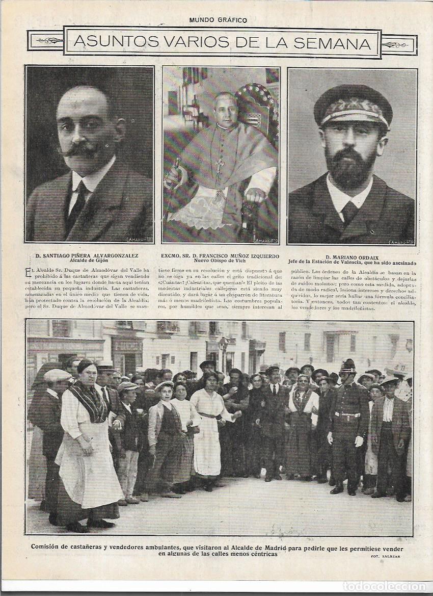 Collecting paper: A&Ntilde;O 1916 RECORTE PRENSA MADRID COMISION CASTA&Ntilde;ERAS Y VENDEDORES AMBULANTES PERMISO VENDER EN CALLE