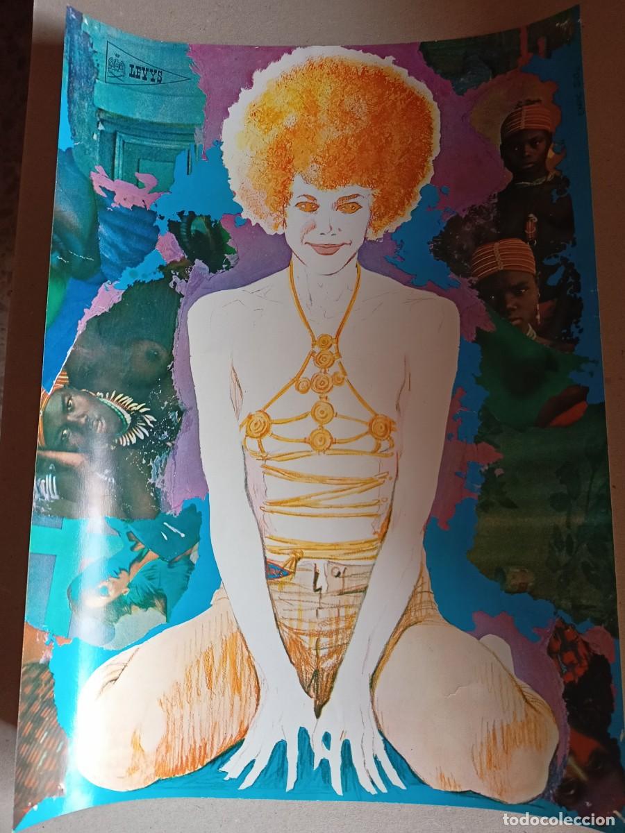 Coleccionismo: POSTER DIBUJO PUBLICITARIO DE &rdquo;LEVYS&rdquo; DE 34 X 24