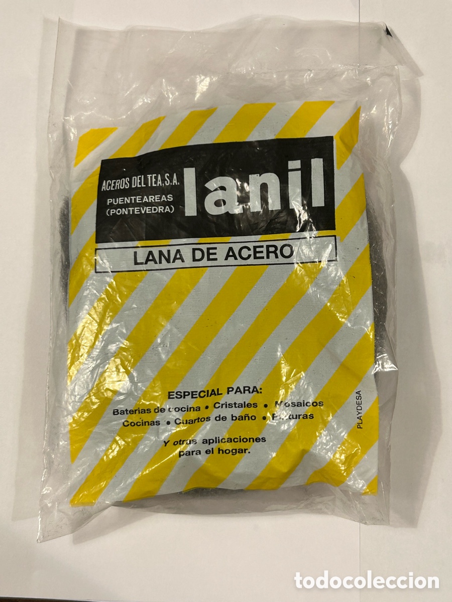 Coleccionismo: ANTIGUA LANA DE ACERO LANIL. DESAPARECIDA EMPRESA ACEROS DEL TEA S.A.