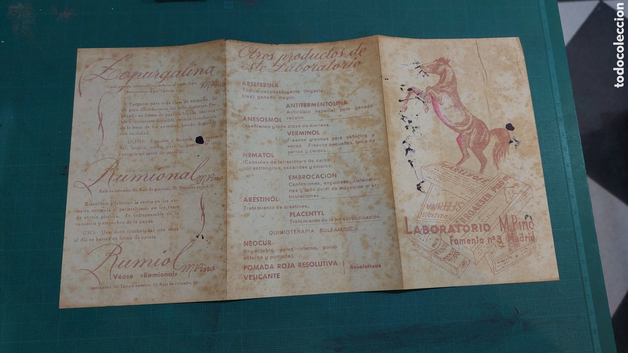 Collezionismo: Laboratorio M.Pino Madrid medicamentos