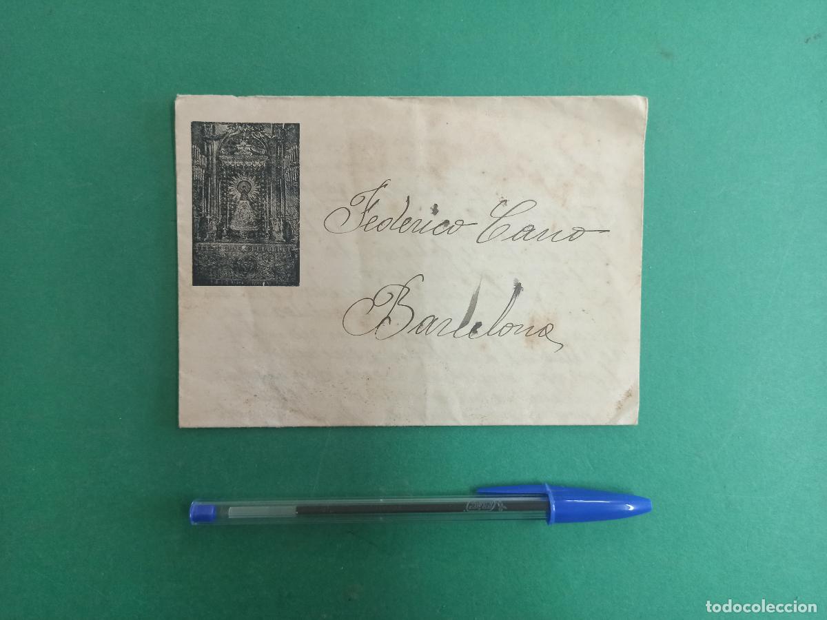 Collecting paper: Antigua carta religiosa 1940. Enviada desde Utiel a Barcelona, mas un poema. Religion.