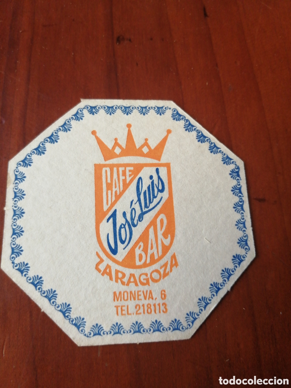 Sammeln: POSAVASO POSAVASOS CAFE BAR JOSE LUIS ZARAGOZA