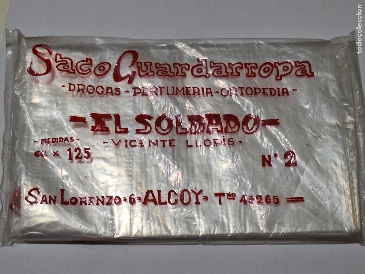 Coleccionismo: Saco guardarropa El Soldado Alcoy - Foto 1