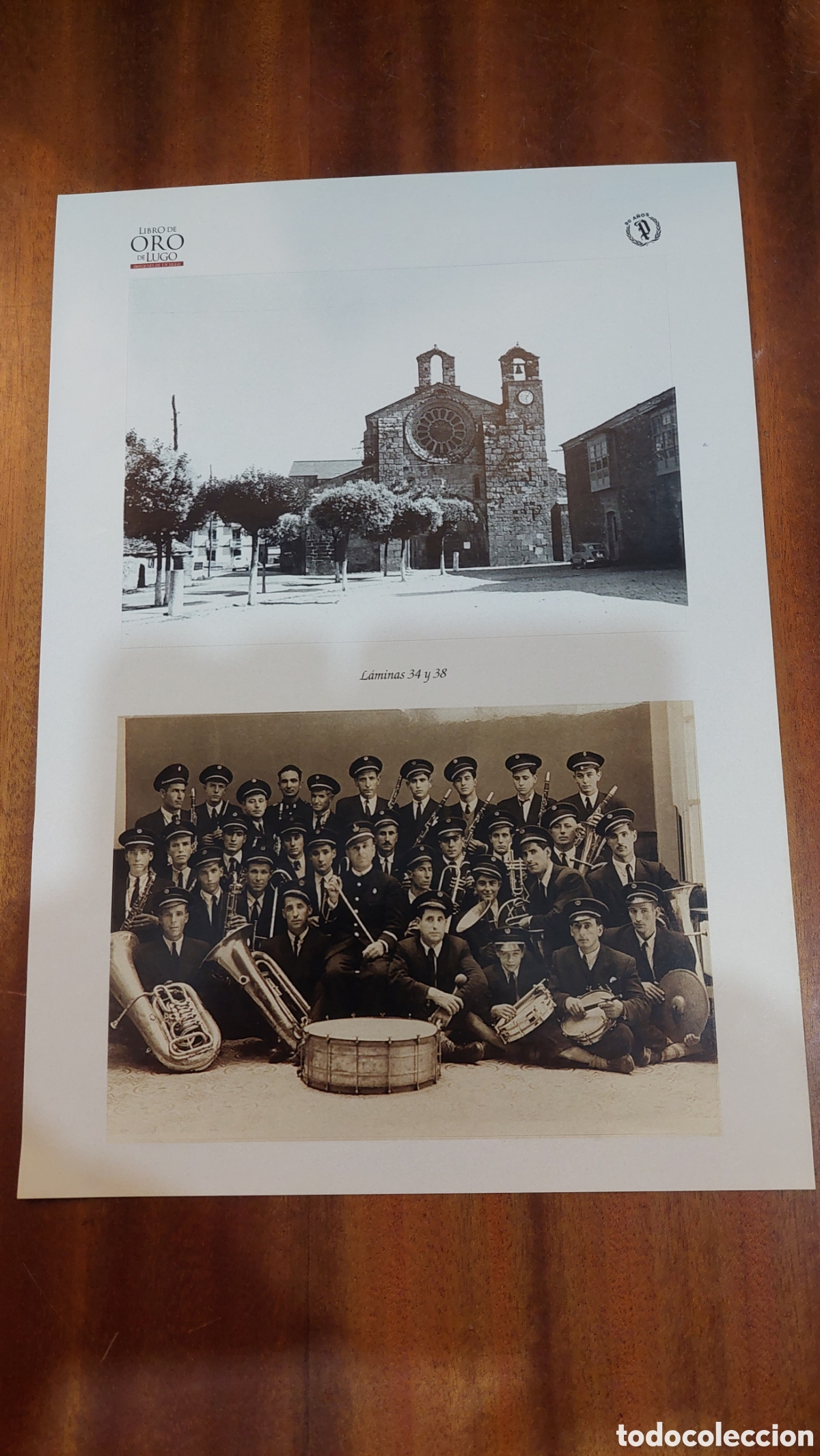 Collectionnisme: Banda de m&uacute;sica l&aacute;mina cromo libro oro de lugo, mira 34 38