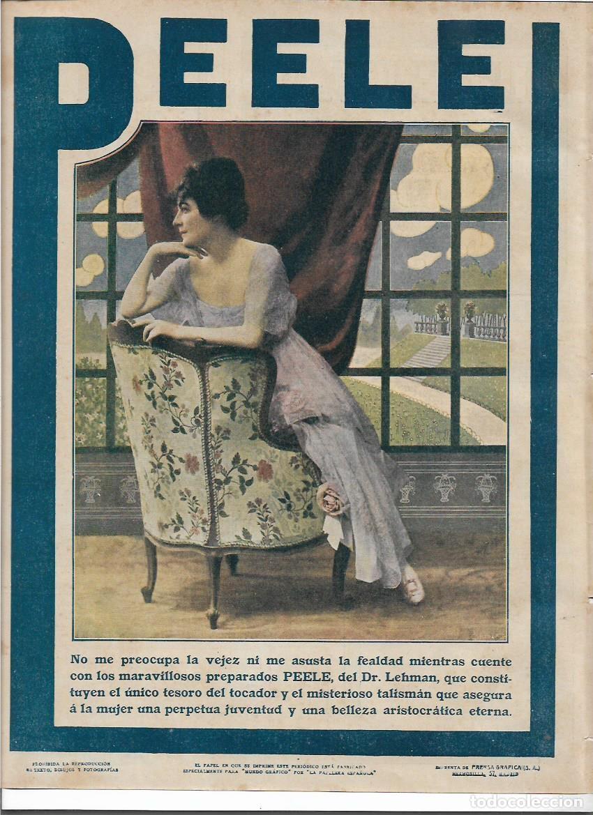 Colecionismo: A&Ntilde;O 1916 RECORTE PRENSA PUBLICIDAD CASA PEELE DR LEHMAN PRODUCTOS BELLEZA CUTIS