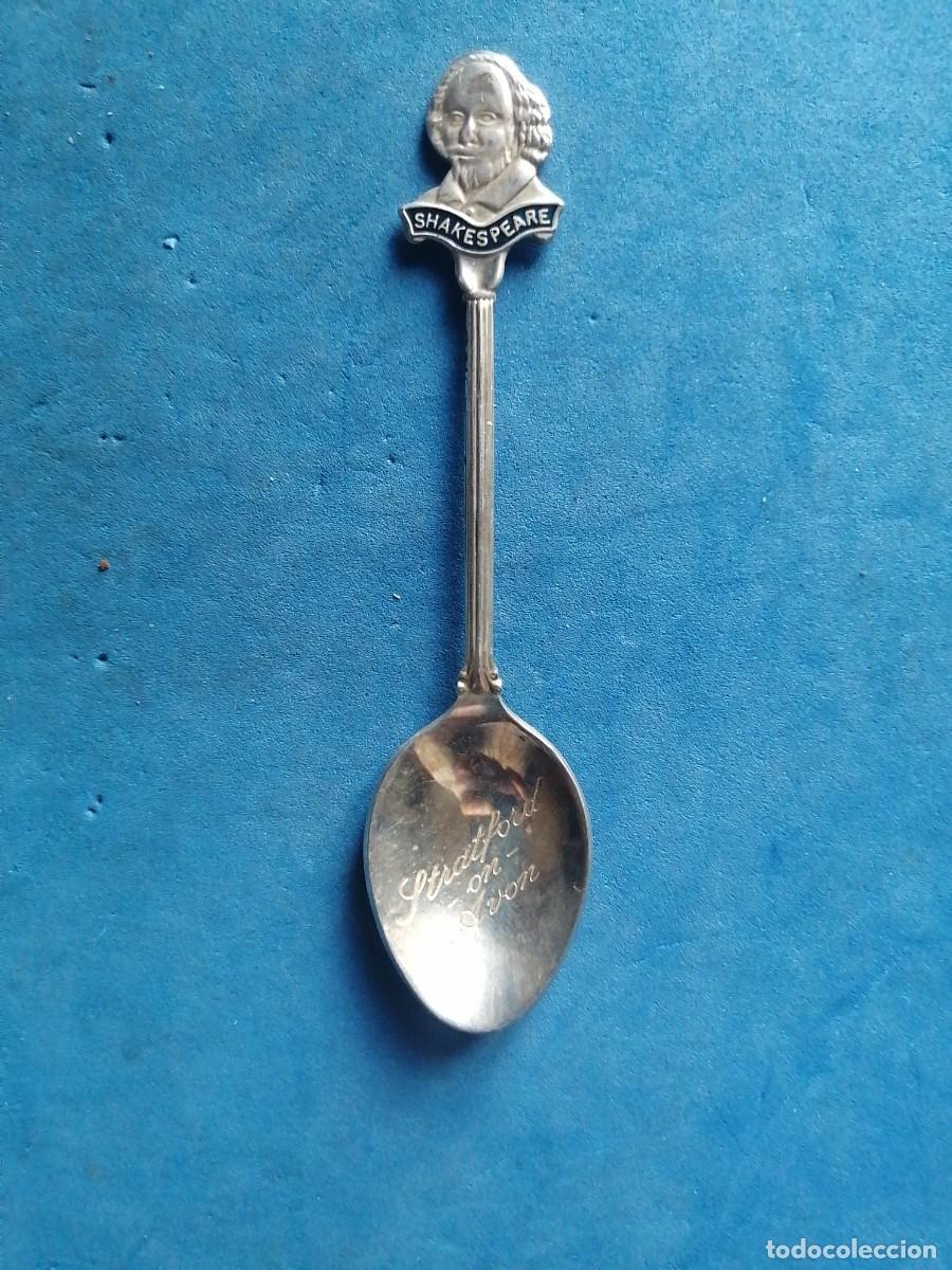 Coleccionismo: Cucharilla metal plateado Shakespeare