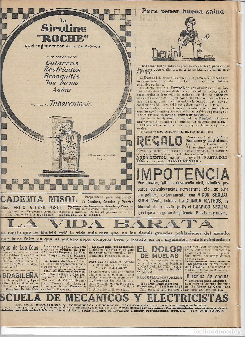 Colecionismo: A&Ntilde;O 1916 RECORTE PRENSA PUBLICIDAD DENTOL HIGINIENE BUCAL CUIDADO BOCA DIENTES DENTIFRICO