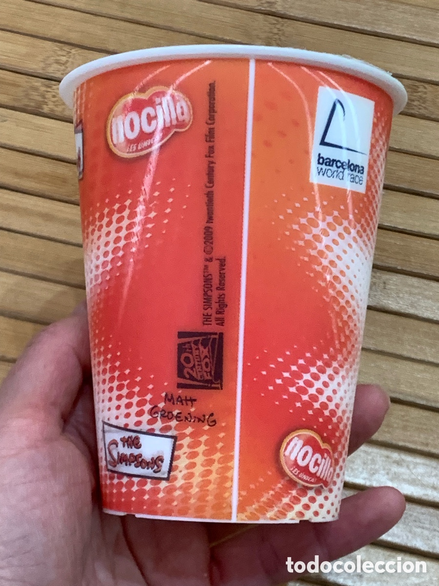 Coleccionismo: Vaso Nocilla hologr&aacute;fico Los Simpsons - Foto 5