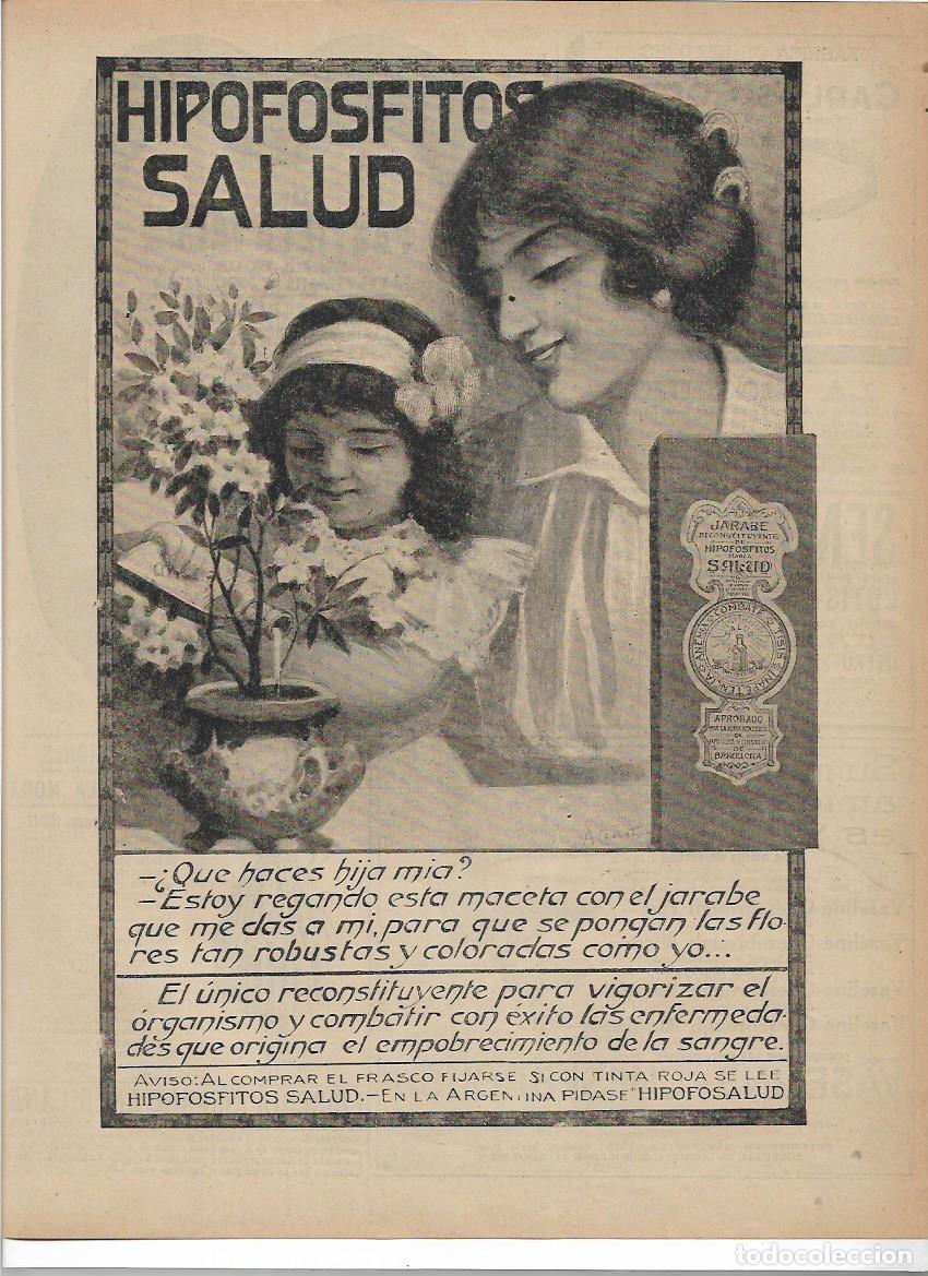 Collecting paper: A&Ntilde;O 1916 RECORTE PRENSA PUBLICIDAD HIPOFOSFITOS SALUD RECONSTITUYENTE APETITO