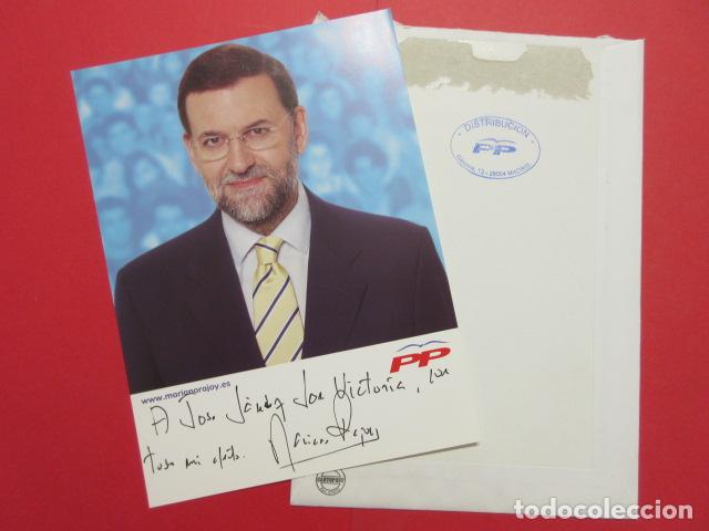 Coleccionismo: PARTIDO POPULAR MARIANO RAJOY FOTO PROMOCIONAL CON TEXTO VER FOTO - TAMA&Ntilde;O 16.8 x 23.8 CM