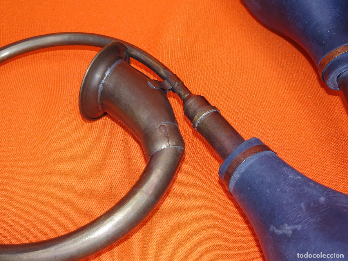 Coleccionismo: Bocina de laton ( dos piezas ) - Foto 4