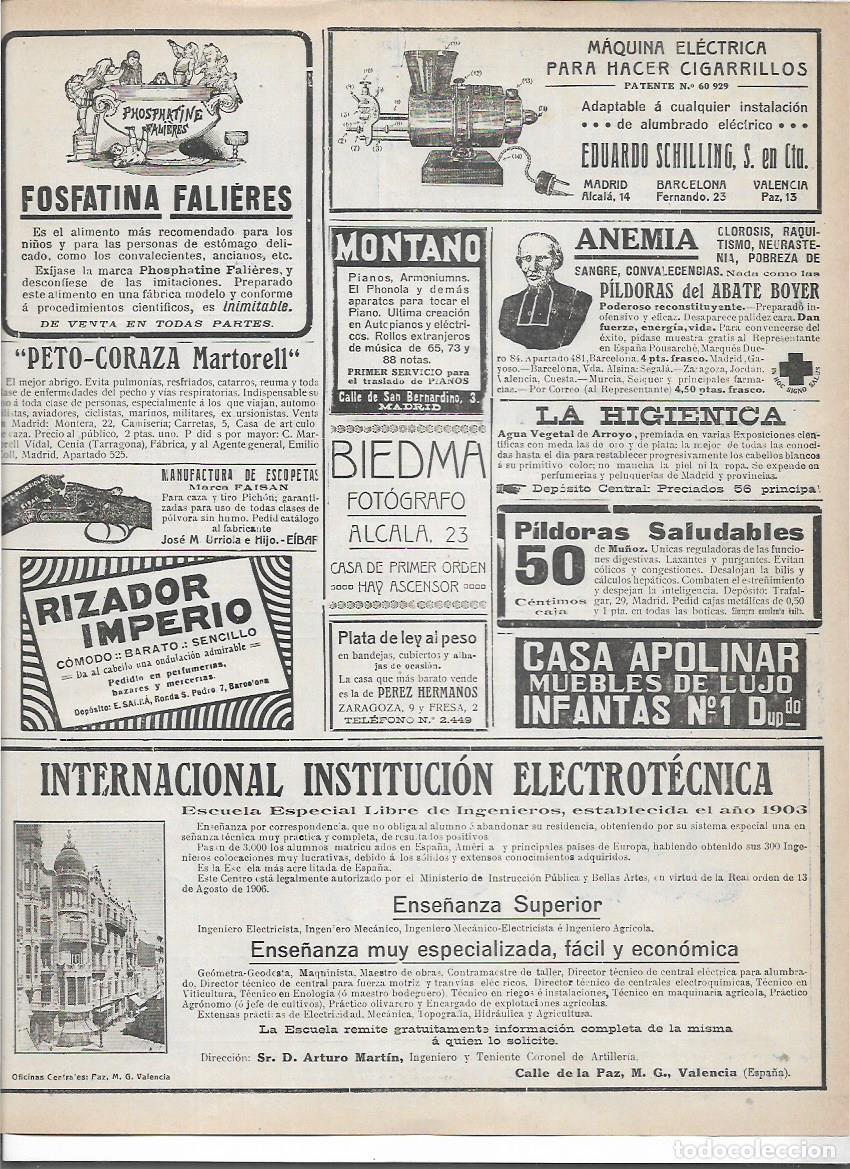 Colecionismo: A&Ntilde;O 1916 RECORTE PRENSA PUBLICIDAD MAQUINA ELECTRICA PARA HACER CIGARRILLOS EDUARDO SCHILLING