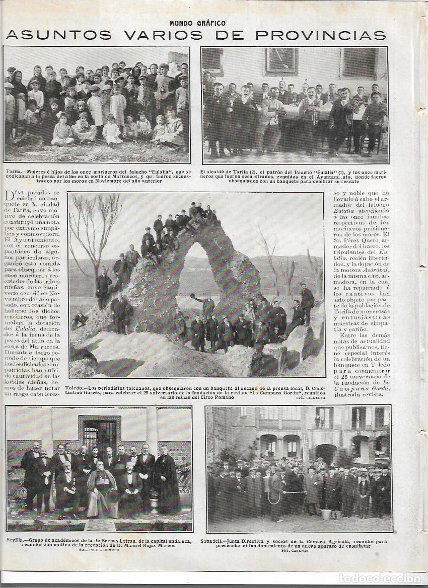 Colecionismo: A&Ntilde;O 1916 RECORTE PRENSA TOLEDO CIRCO ROMANO ANIVERSARIO REVISTA LA CAMPANA GORDA