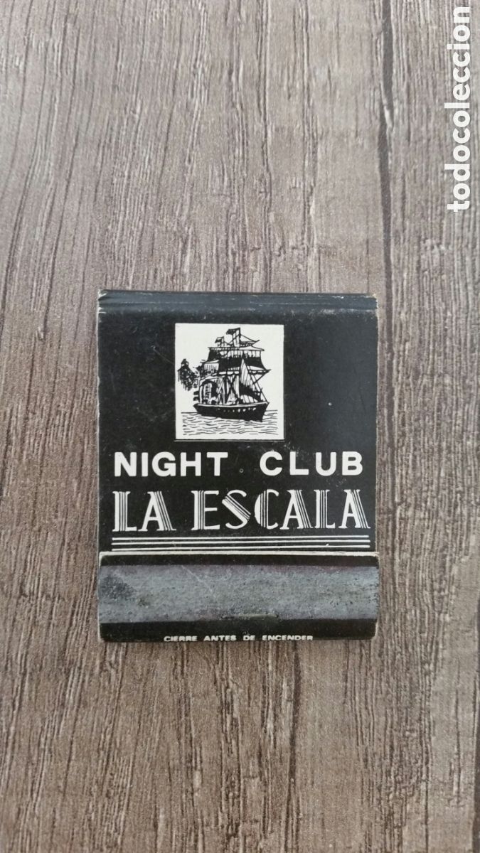 Collezionismo: Carterita caja cerillas LA ESCALA Night Club (Fuengirola - M&aacute;laga)