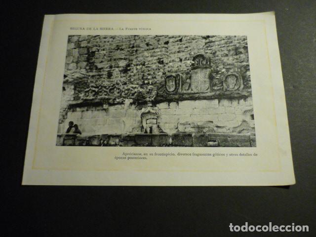 Collectionnisme: SEGURA DE LA SIERRA JAEN ANTIGUA LAMINA HACIA 1910