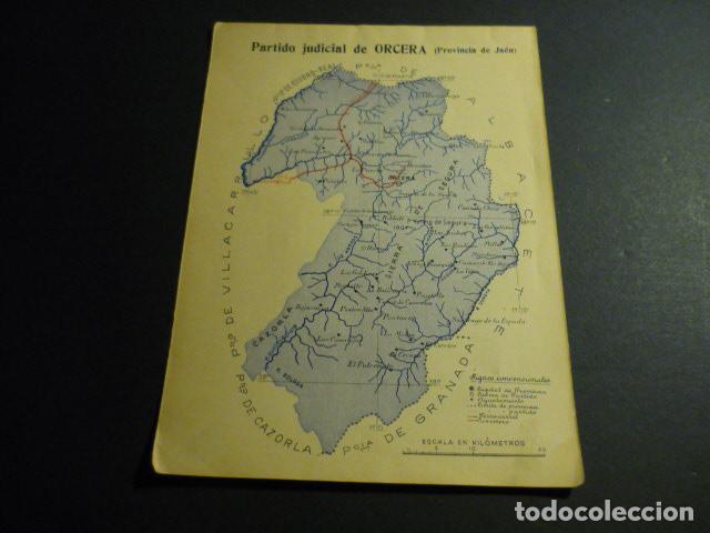 Coleccionismo: ORCERA JAEN ANTIGUO PLANO PARTIDO JUDICIAL HACIA 1910