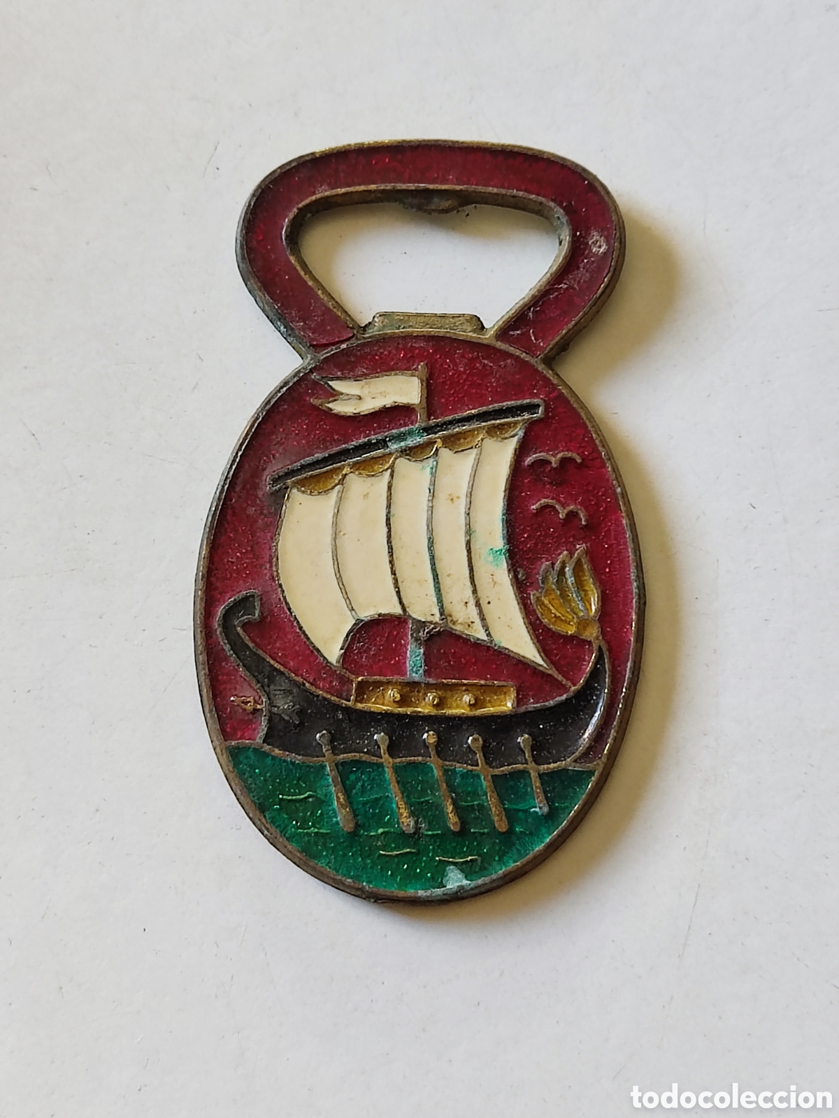 Coleccionismo: Abrebotellas barco vikingo - Foto 2