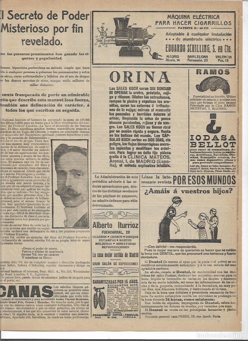 Colecionismo: A&Ntilde;O 1916 RECORTE PRENSA PUBLICIDAD DENTOL HIGINIENE BUCAL CUIDADO BOCA DIENTES DENTIFRICO