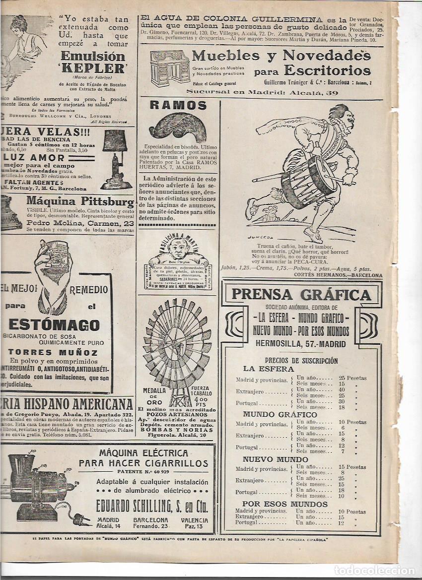 Colecionismo: A&Ntilde;O 1916 RECORTE PRENSA PUBLICIDAD PECA CURA PECA-CURA CORTES HERMANOS BARCELONA