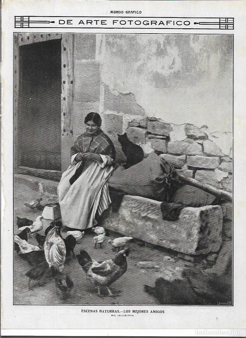 Colecionismo: 1916 RECORTE PRENSA ARTE FOTOGRAFIA ARTISTICA ESCENAS BATURRAS LOS MEJORES AMIGOS FOTO FREUDENTHAL