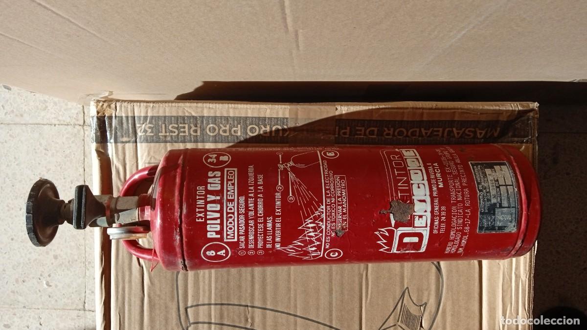 Coleccionismo: Antiguo extintor Eycode rojo - Foto 5