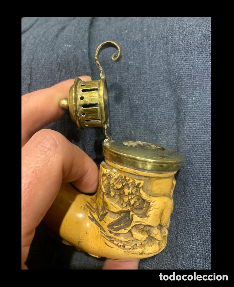 Coleccionismo: Pipa de espuma de mar. 1852 - Foto 5