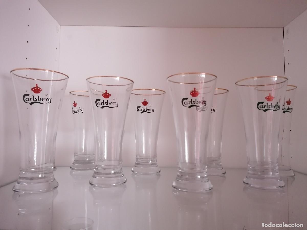 Coleccionismo: 8 vasos de cerveza Carlsberg