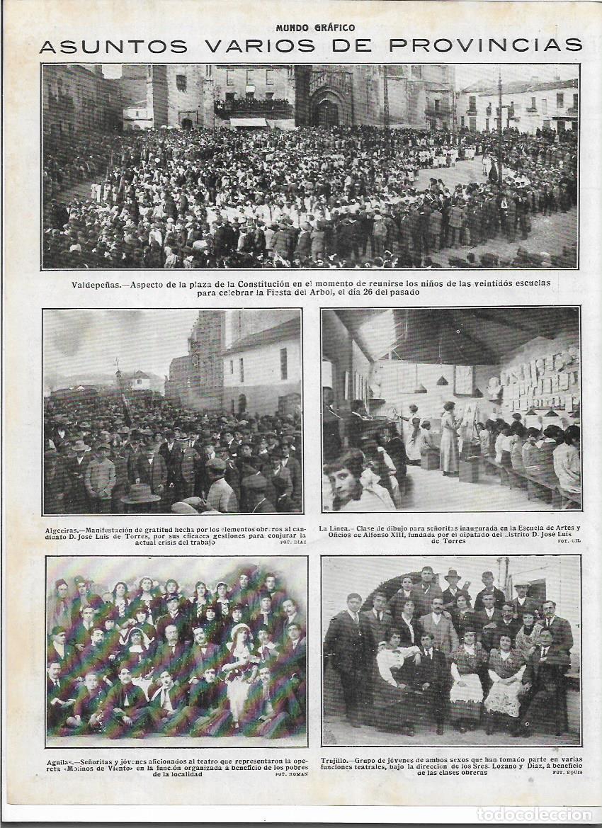 Sammelleidenschaft Papier: A&Ntilde;O 1916 RECORTE PRENSA AGUILAS GRUPO AFICIONADOS TEATRO MOLINOS DE VIENTO A BENEFICIO POBRES