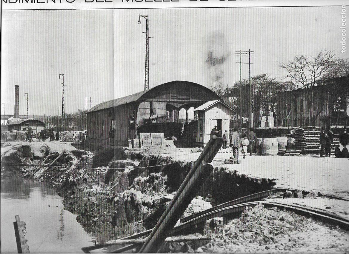 Sammelleidenschaft Papier: A&Ntilde;O 1916 RECORTE PRENSA SEVILLA HUNDIMIENTO DERRUMBE DEL MUELLE POR EFECTOS DE LA RIADA