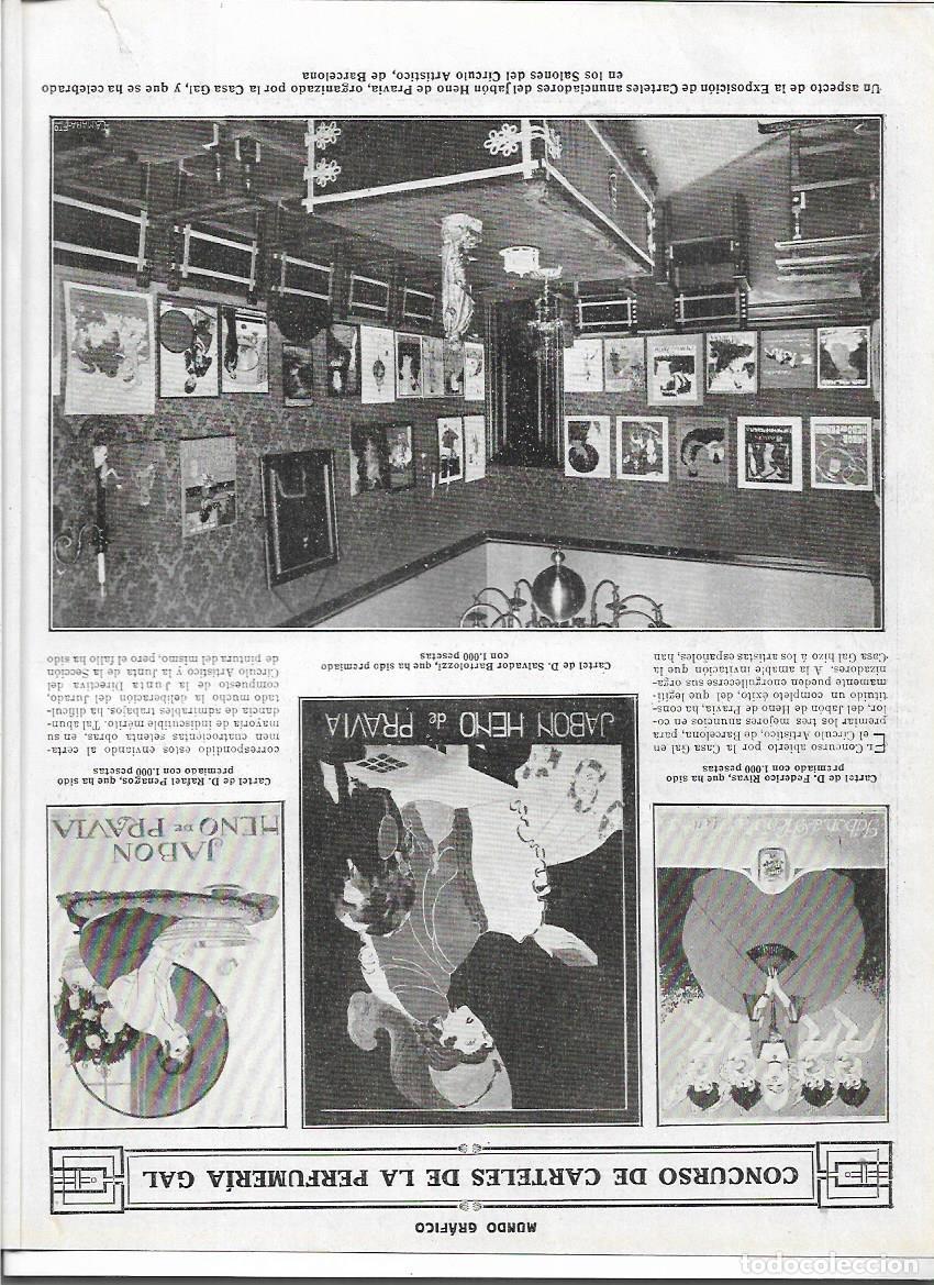 Collecting paper: A&Ntilde;O 1916 RECORTE PRENSA BARCELONA CONCURSO CARTELES PERFUMERIA GAL HENO DE PRAVIA EXPOSICION