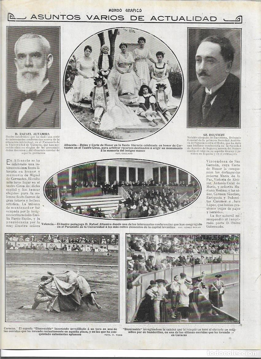 Collecting paper: A&Ntilde;O 1916 RECORTE PRENSA VALENCIA CONFERENCIA DE RAFAEL ALTAMIRA EN EL PARANINFO DE LA UNIVERSIDAD